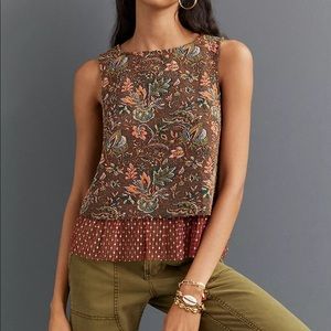 Jacquard Sleeveless Top (NWOT)